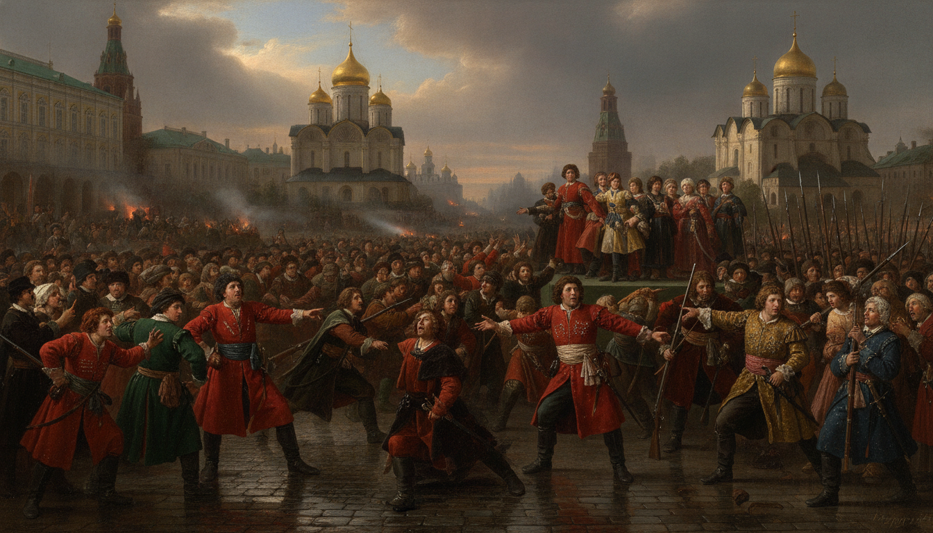 Стрелецкий бунт 1682 года и двоецарствие в России